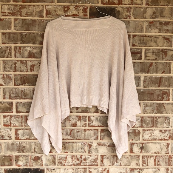 lululemon athletica Sweaters - Lululemon Forward Flow Creme Sweater Poncho Cape